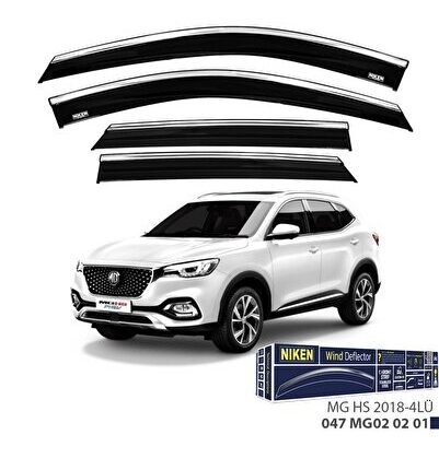 MG Hs Niken Kromlu Cam Rüzgarlığı 4lü Set 2018 ve Üstü