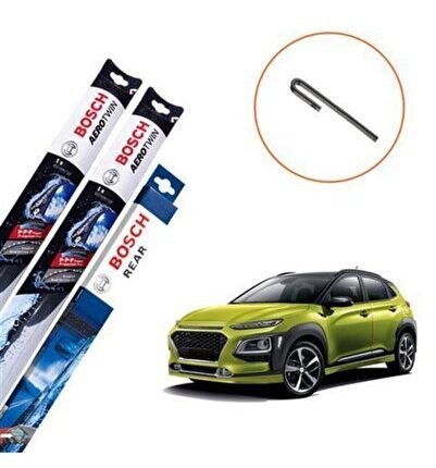 Hyundai Kona Muz Silecek Takımı Ön Arka Aerotwin 2017-2023