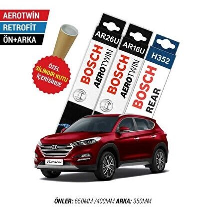 Hyundai Tucson Ön Arka Silecek (2015-2020) Bosch Aerotwin