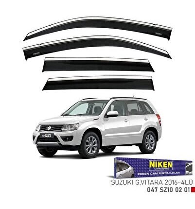 Suzuki vitara cam rüzgarlığı kromlu 2016 2017 2018 2019