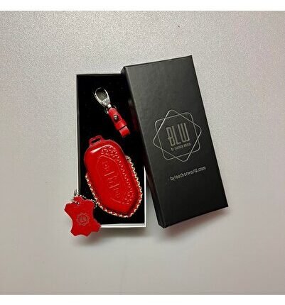 Togg T10X uyumlu anahtar kılıfı Kırmızı