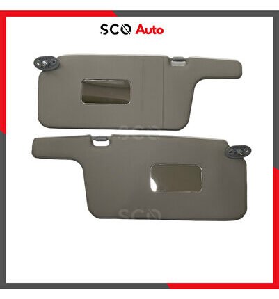 Honda Civic Hatchback Güneşlik 2001-2005 Sağ ve Sol 2 Adet Gri Güneşlik Civic 7 Hatchback Uyumlu