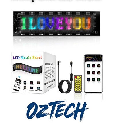 Kişiselleştirilebilir Esnek Car Led Ekran Tüm Ortamlara Uyumlu Taşınabilir Özel Yapışkan Ekran