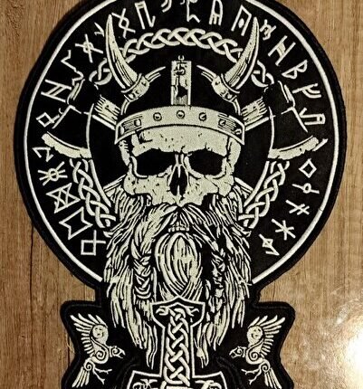 Viking Odin Patch Arma Nakış