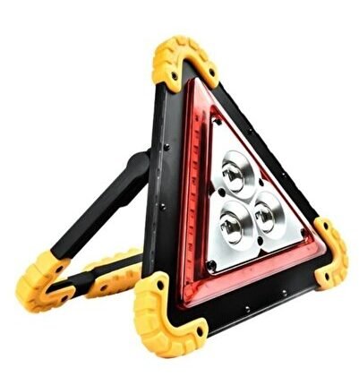 Işıklı Üçgen Reflektör Led Projektör Acil Durum Feneri Flaşör