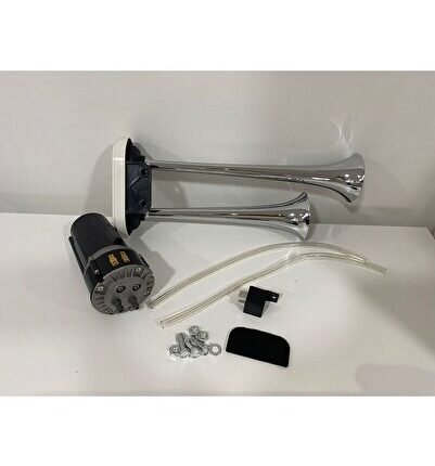 Kendinden Kompresörlü Havalı Korna 2 Borulu Fala Fala 12 Volt Korna Roleli Oto Korna