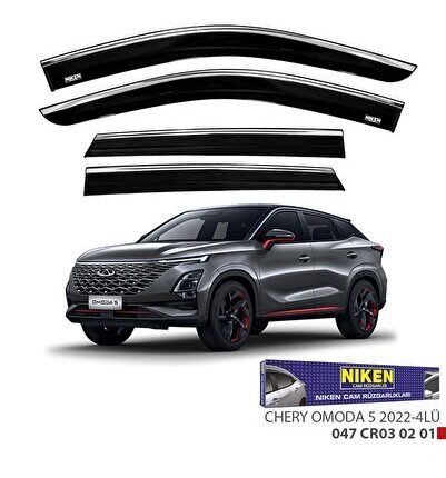 Chery Omoda 5 Kromlu Cam Rüzgarlığı Niken 2022+ sonrası uyumlu