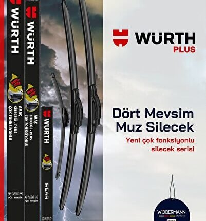 + Würth Nissan Juke 2010-2017 Ön Arka Muz Silecek Takımı