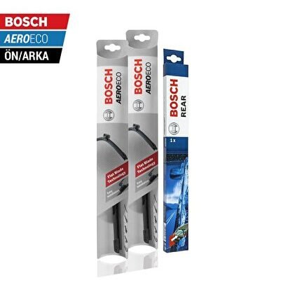 Seat İbiza Ön Arka Silecek (2012-2016) Bosch Aeroeco