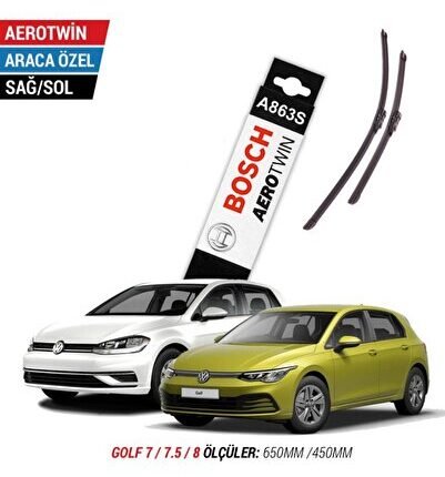 Vw Golf 7 / 7.5 / 8 Silecek 2012-2022 Aerotwin A863s