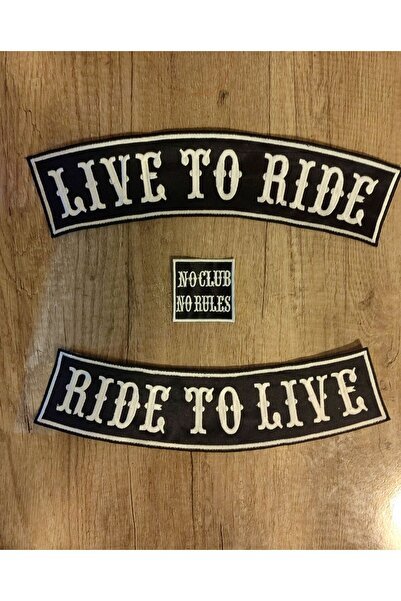 1_org_zoom-22472.jpg Live to Ride büyük boy sırt yazı patch - Görsel 1