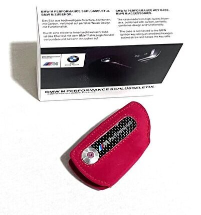 Bmw Anahtarlık Anahtar Kılıfı G X Seri Alacantra M Performance Bmw Car Keychain Tam Kırmızı Model