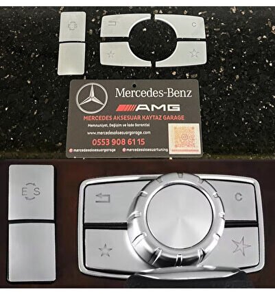MERCEDES W212 JOYSTİCK TUŞ KAPLAMALARI KROM KAPLAMA 2009-2016