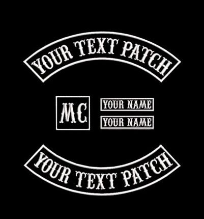 Kişiye özel sırt yazı patch takım nakış arma yama