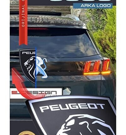 Peugeot 3008 Arka Yeni Aslan 3d Logo