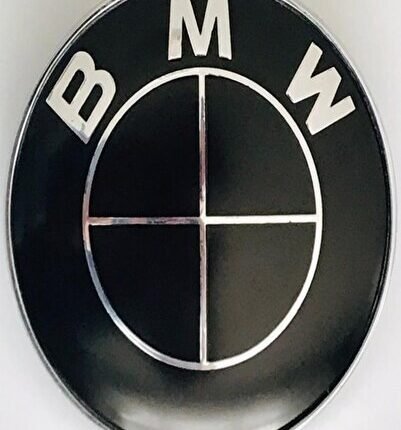 Bmw Araçlar Için Logo Arma Kaput-bagaj-direksiyon-jant (MODEL F10 2PİN)(FULLSİYAH)