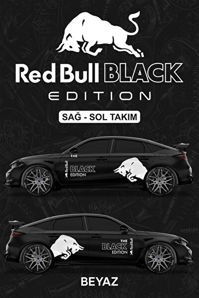 1_org_zoom-22612.jpg RED BULL BLACK EDITION STİCKER - Yan Gövde Kaplama Seti - Görsel 1