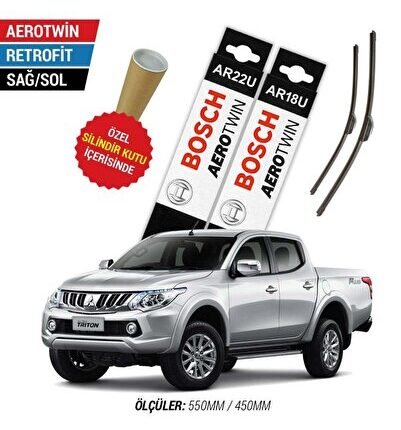 Mitsubishi L200 Silecek Takımı (2015-2018) Bosch Aerotwin Uyumlu