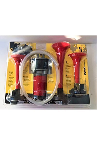 1_org_zoom-22669.jpg 3 Borulu Kendinden Kompresörlü Havalı Korna 24volt - Görsel 1