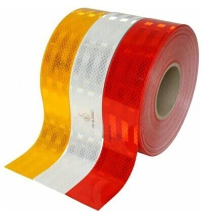 Yönetmeliğe Uygun Reflektör Şerit, 1ci Kalite Kasa Fosforu Kırmızı E Onaylı