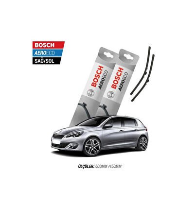 Peugeot 308 2018 Model Bosch Aeroeco Muz Silecek Takımı