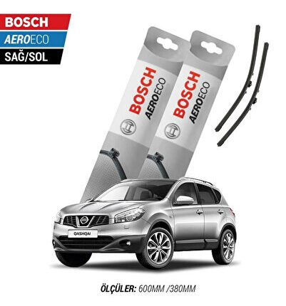 Nissan Qashqai 2011 Model Bosch Aeroeco Muz Silecek Takımı