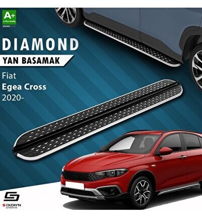 S-Dizayn Fiat Egea Cross Diamond Krom Yan Basamak 183 Cm 2020 Üzeri