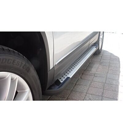 Volkswagen Tiguan Uyumlu Yedek Parça İnce Stil Alüminyum Yan Basamak