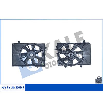 FAN MOTORU DAVLUMBAZLI ( HYUNDAI ELANTRA III 1.6 2.0 2.0 CRDI 00-06, GETZ 02-10 -(12V)