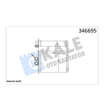KALORİFER RADYATORU MEKANİK (OPEL VECTRA B - SAAB 9-5 )