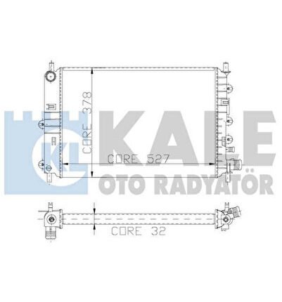 0210172AL Su Radyatörü Escort Vıı 95- 1.8 Td 1.8D Mt Escort V VI 90- 2 Sıra Pet Pl Cl