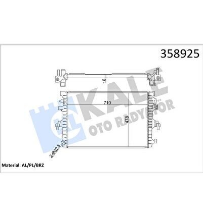 SU RADYATORU (VW TRANSPORTER 10-15) CAAB-CAAC-CFCA
