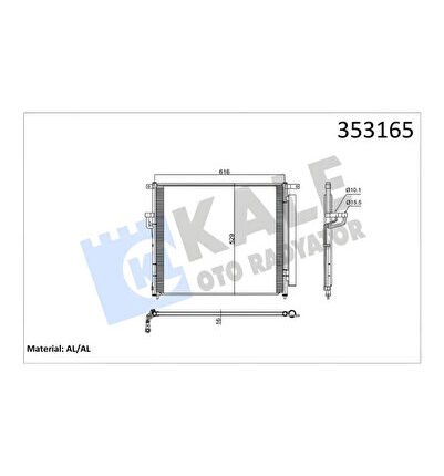 Ford Ranger 2012> Klima Radyatörü | 353165 - AB39 19710 AB