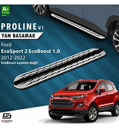 S-Dizayn Ford EcoSport 2 OEM Still Pro V2 Aluminyum Yan Basamak 173 Cm 2018-2022
