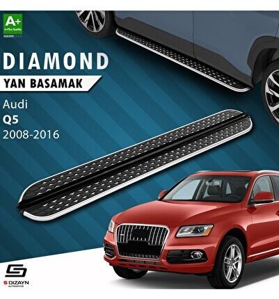 S-Dizayn Audi Q5 Diamond Krom Yan Basamak 183 Cm 2008-2016