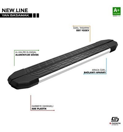 Mg Zt Uyumlu Newline Krom Yan Basamak 173 Cm 2018 Üzeri Parça