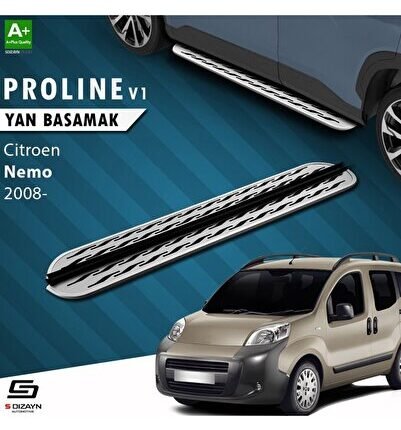 S-Dizayn Citroen Nemo OEM Still Pro V2 Aluminyum Yan Basamak 173 Cm 2008-2017