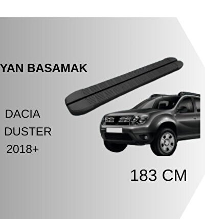 Dacia Duster Siyah Yan Basamak 183 Cm 2018 Üzeri A Kalite