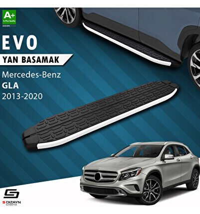 S-Dizayn Mercedes GLA X156 Evo Aluminyum Yan Basamak 183 Cm 2013-2020 A+ Kalite