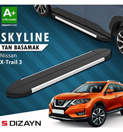 Nissan X-Trail T32 Skyline Aluminyum Yan Basamak 183 Cm 2014-2022 A+ Kalite NI-T32-YBS-SKY-AL-183