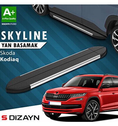 Skoda Kodiaq Skyline Krom Yan Basamak 193 Cm 2017-2023 A+ Kalite SK-KD1-YBS-SKY-KA-193