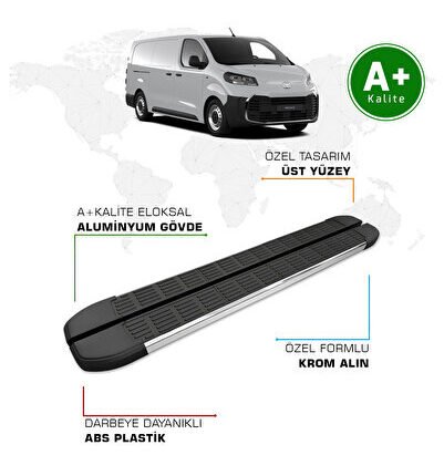 Toyota Proace Cargo Yan Basamak Kısa Şasi 2025 Model ve Sonrası S-Line