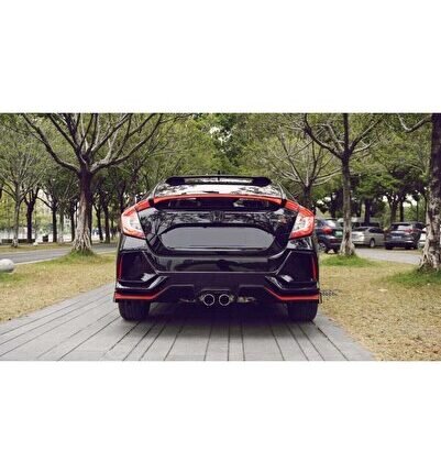 Honda Civic Hb Fk7 Uyumlu Yedek Parça Led Spoiler