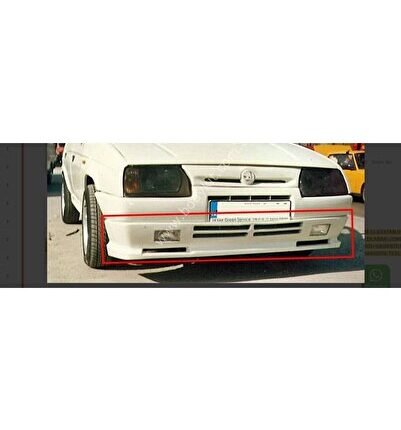 Skoda Favorit - Formen Uyumlu Yedek Parça Ön Tampon Eki