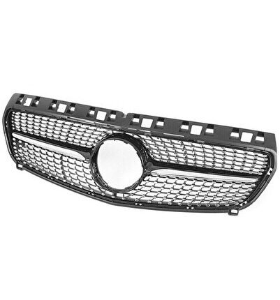 Mercedes W176 A Class 2013-2015 Uyumlu Yedek Parça Diamond Panjur-Siyah