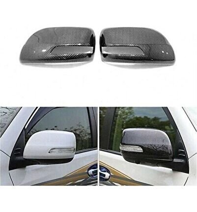 Toyota Prado 150 2018 Sonrası Ayna Kapağı ABS Siyah