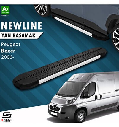 S-dizayn Peugeot Boxer 3 Kısa Şase Newline Aluminyum Yan Basamak 209 Cm 2006 Üzeri