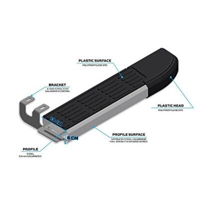 Q3 Yan Basamak Araca Özel S Line 2011 2012 2013 2014 2015 2016 2017 2018