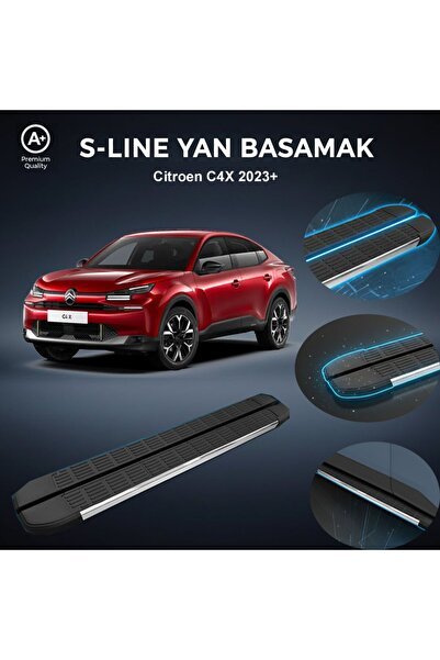 1_org_zoom-28115.jpg Citroen C4X S-Line Premium Krom Yan Basamak 2023 Sonrası - Görsel 1