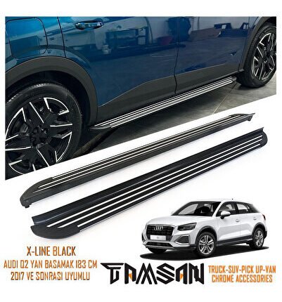 AUDI Q2 X-LINE MODEL YAN BASAMAK SIYAH 183 CM 2017 VE SONRASI UYUMLU